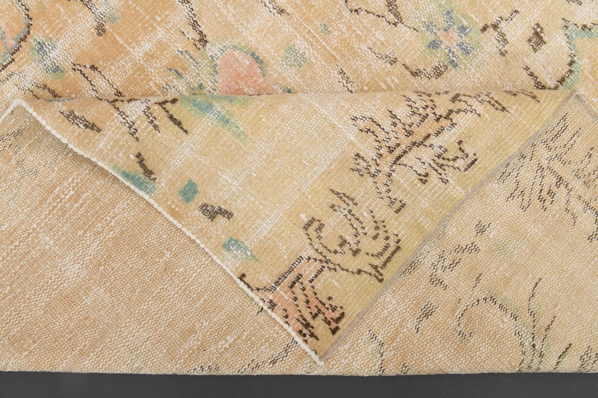 Semi-Antique Neutral Anatolian Area Rug