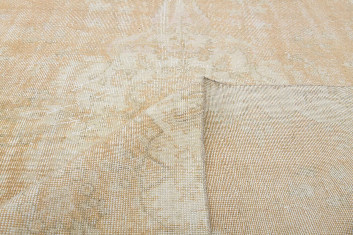 Neutral Vintage Oriental Anatolian Rug