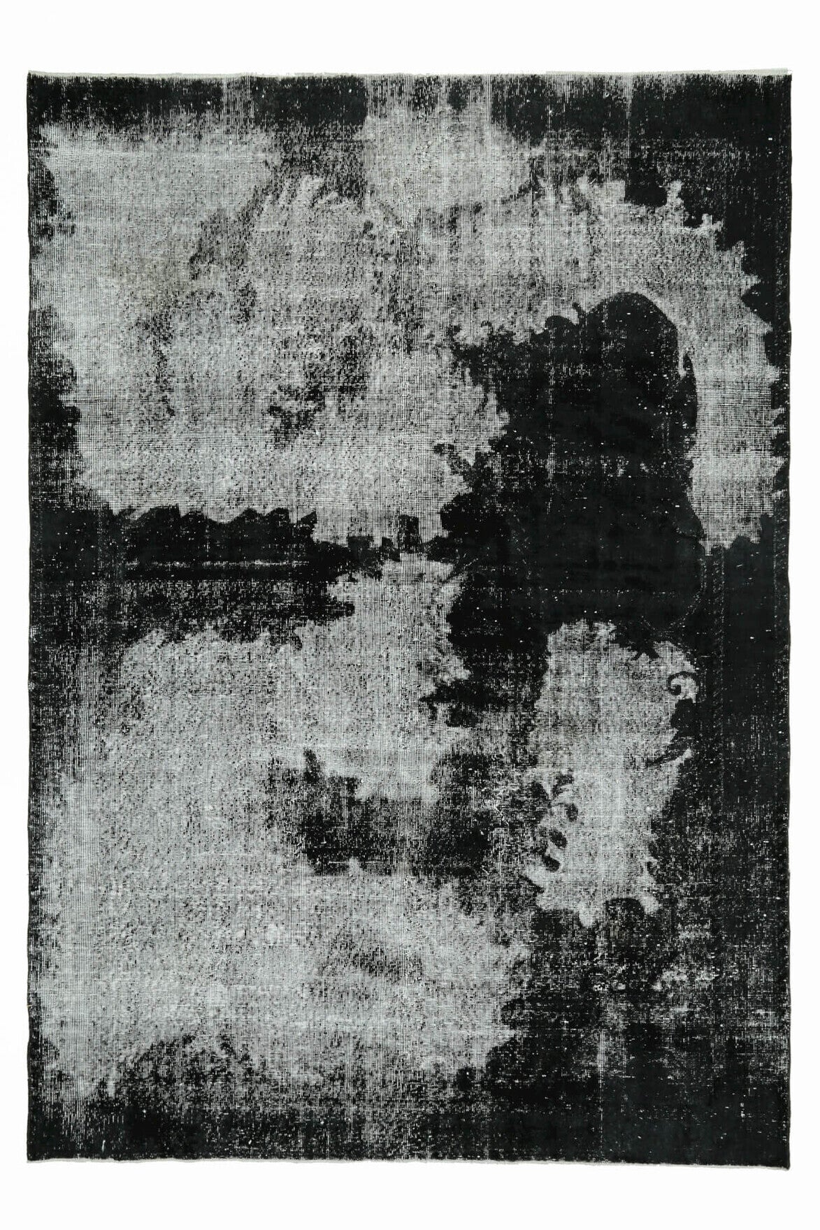 Distressed Black - Vintage Area Anatolian Rug