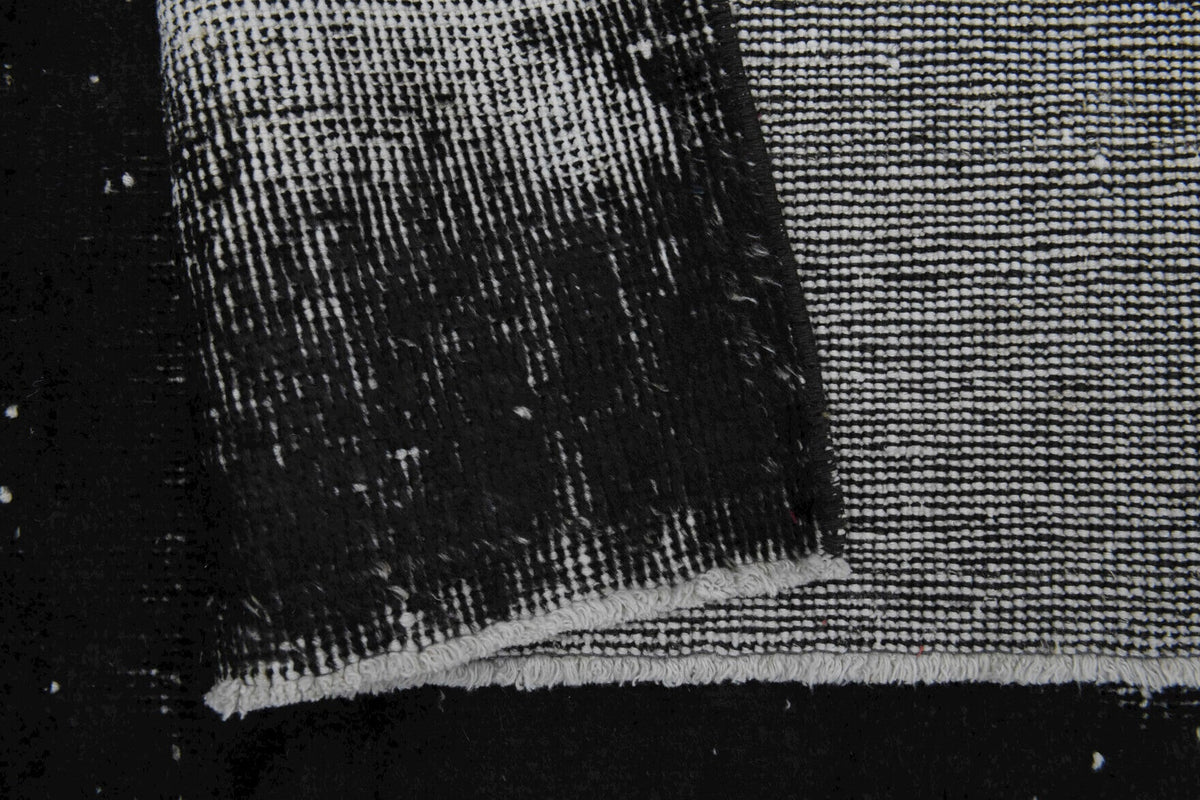 El yapımı vintage halı 183x274 cm düz desenli yün - farklı açıdan görünüm