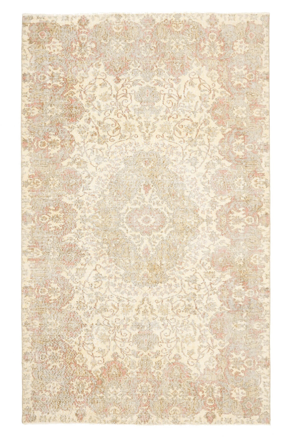 Vintage Oriental Area Oushak Rug