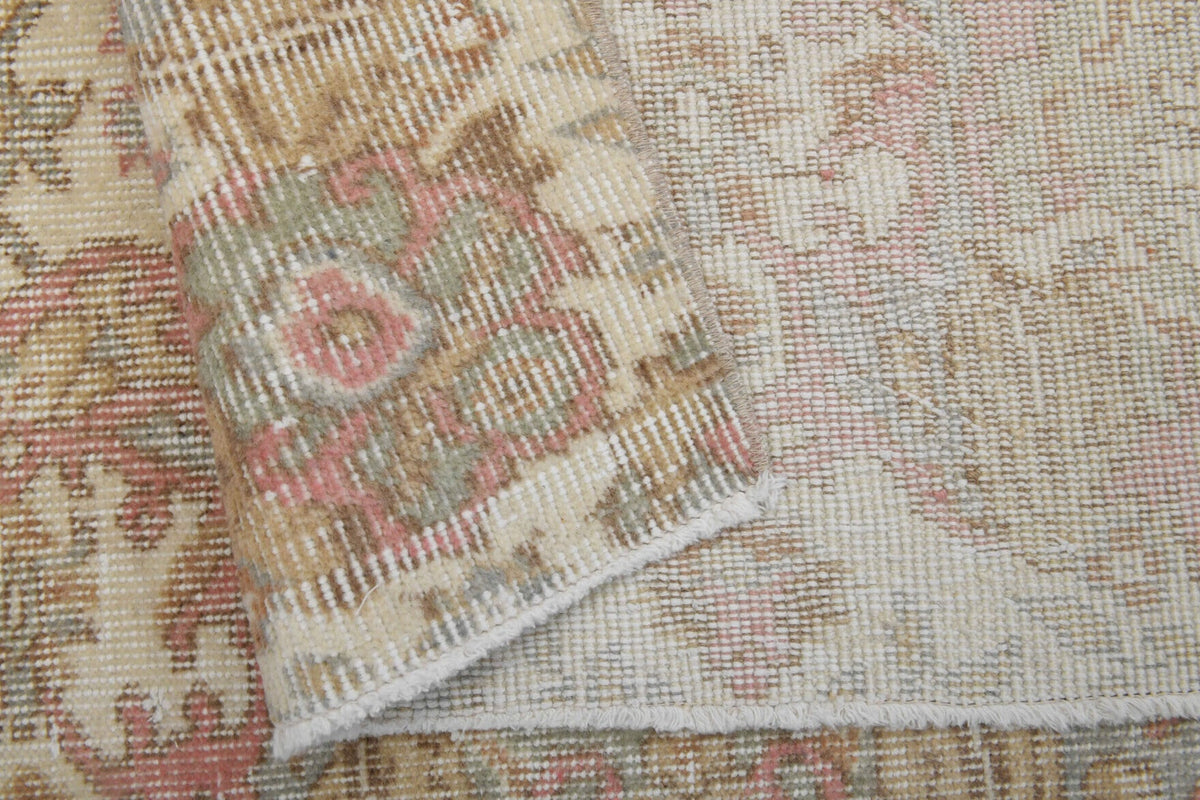 El yapımı vintage halı 163x272 cm oryantal desenli yün - farklı açıdan görünüm