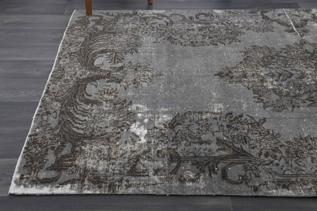 Vintage Anatolian Gray Oriental Area Rug