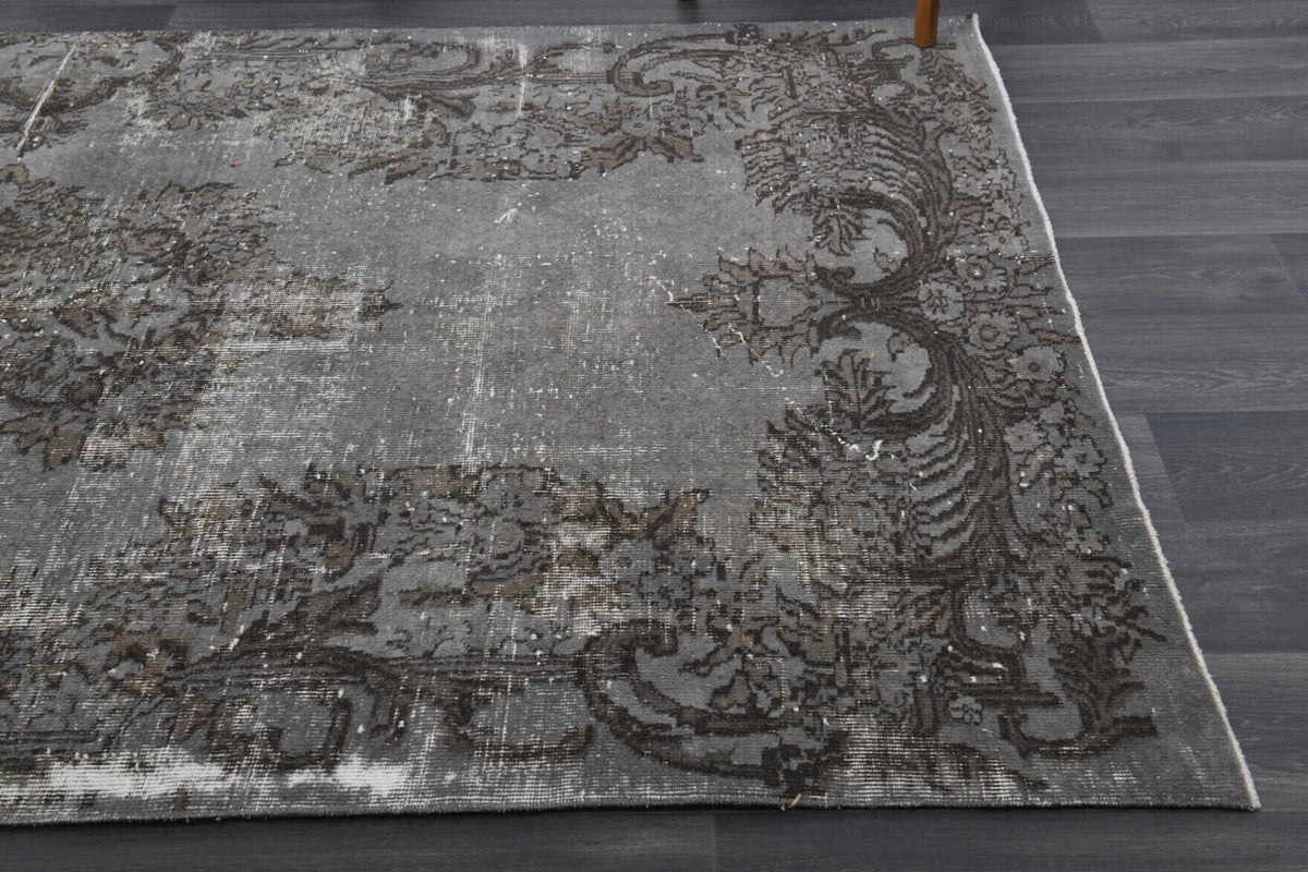 Vintage Anatolian Gray Oriental Area Rug