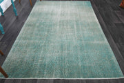 1970'lerden Anadolu kökenli düz zeminli el dokuma vintage halı, 160x255 cm