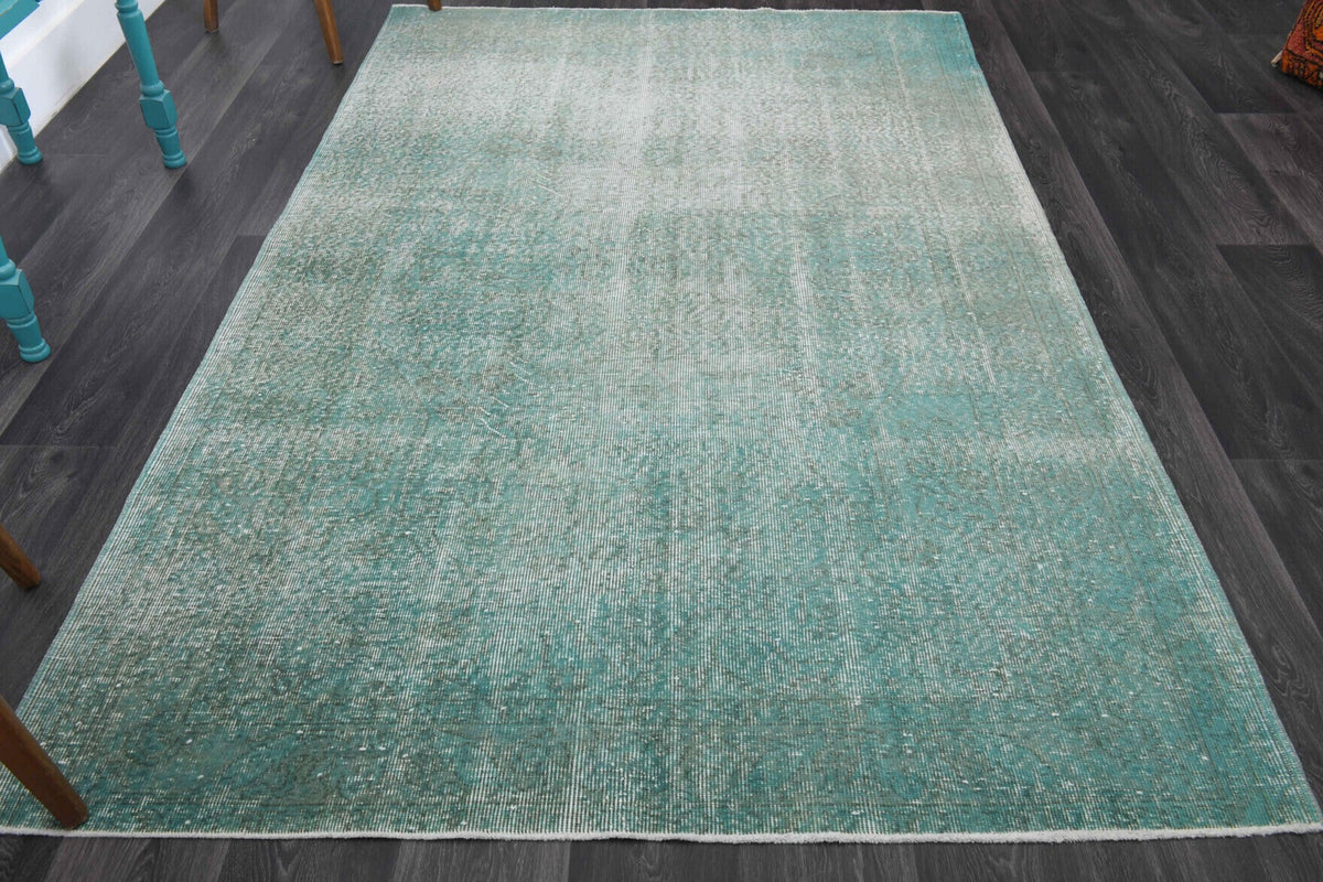 Turquoise Vintage Anatolian Area Rug