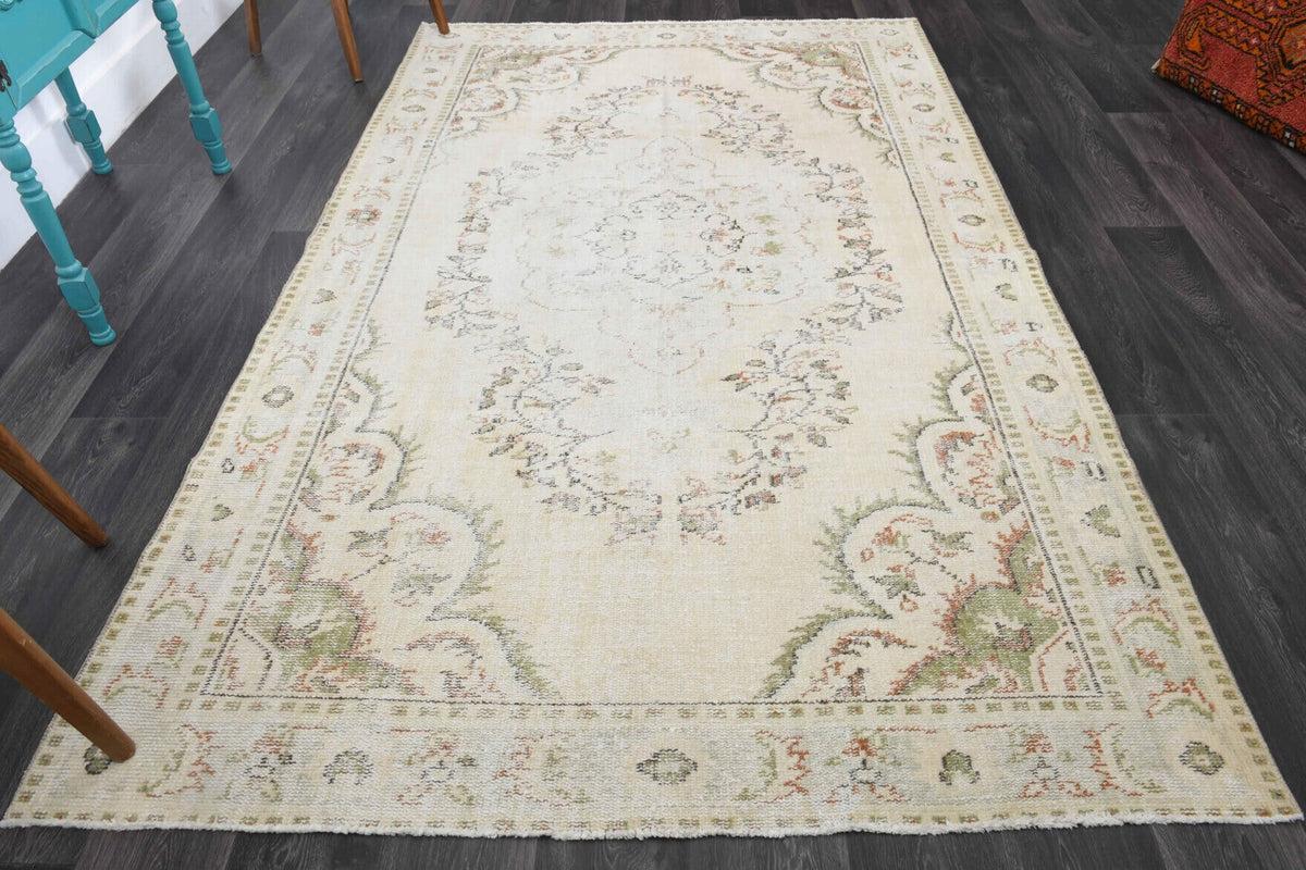 Vintage Anatolian Beige Area Rug
