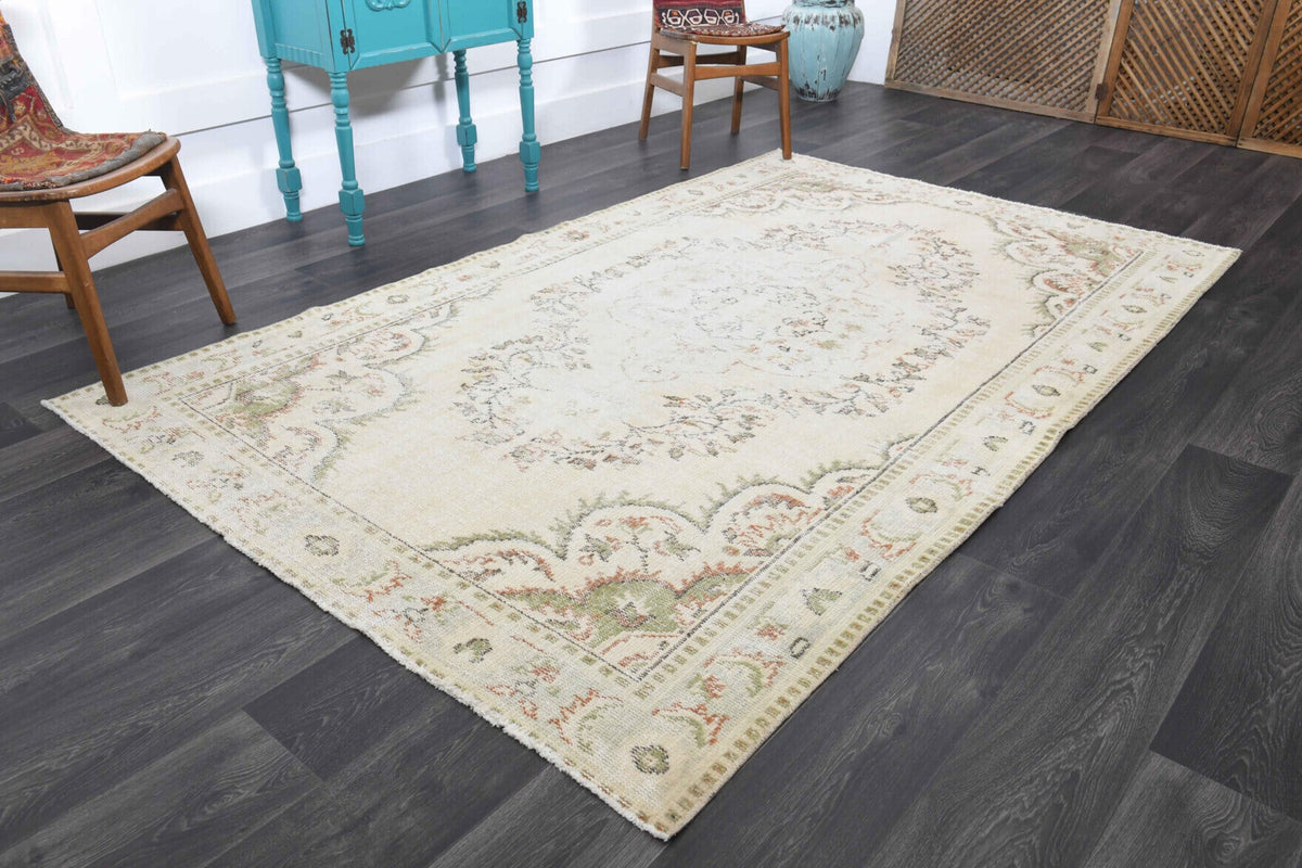 Vintage Anatolian Beige Area Rug