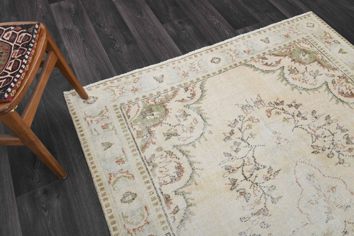 Vintage Anatolian Beige Area Rug