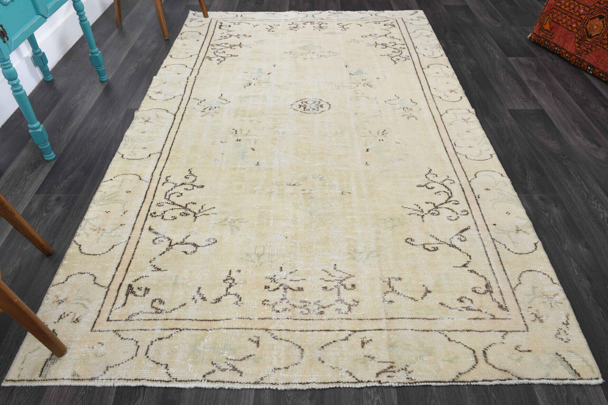 Neutral Vintage Anatolian Area Rug