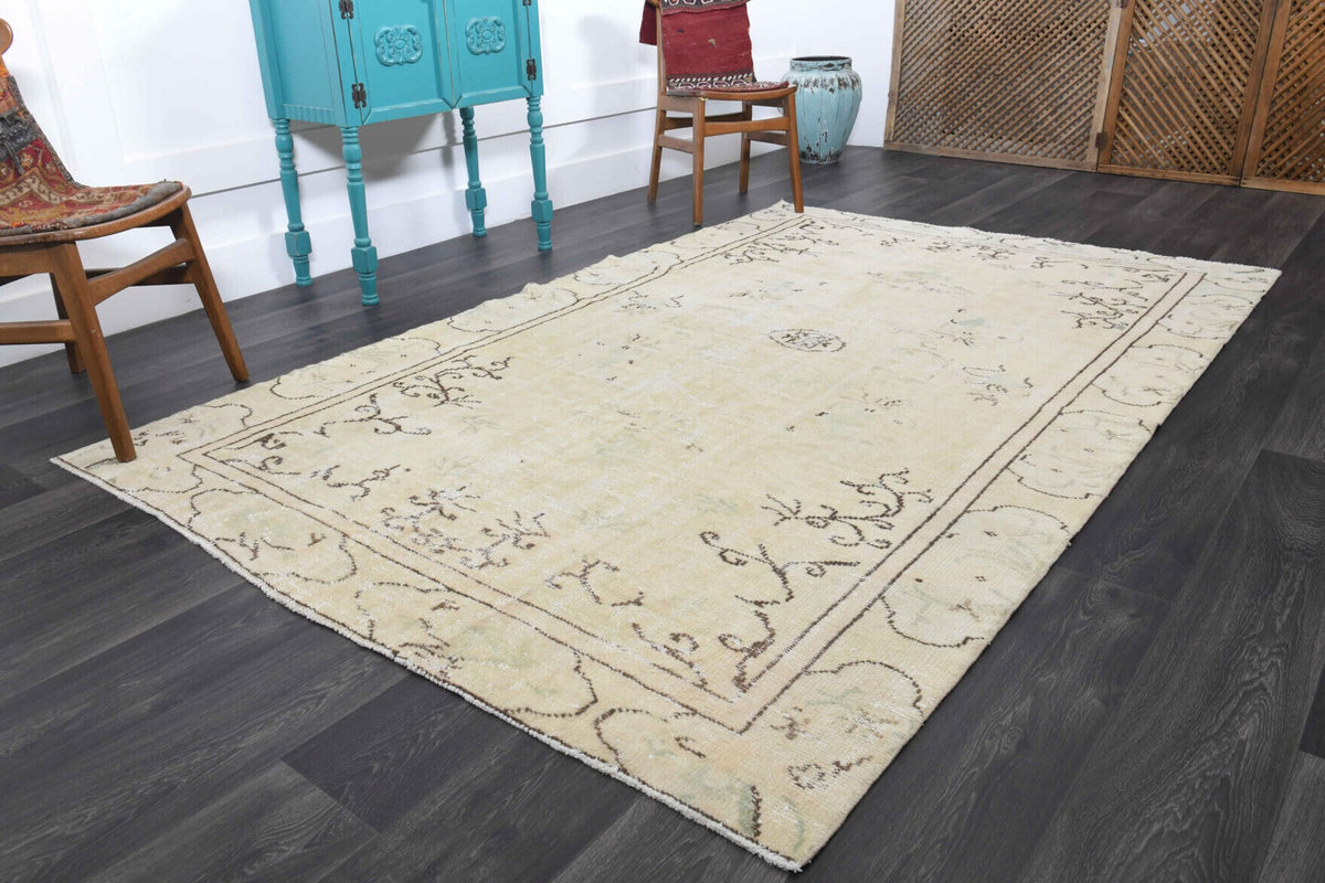 Neutral Vintage Anatolian Area Rug
