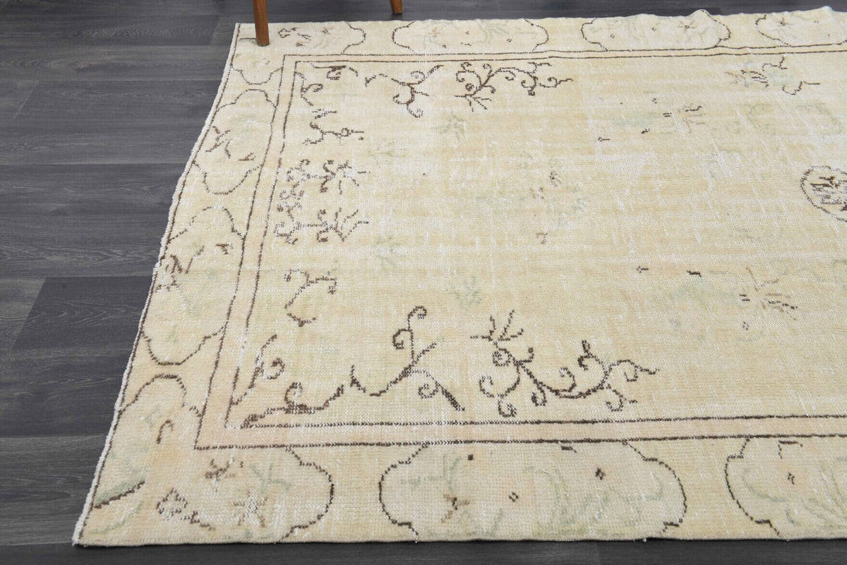 Neutral Vintage Anatolian Area Rug