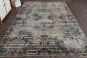 1970'lerden Anadolu kökenli oryantal desenli el dokuma vintage halı, 190x322 cm
