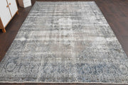 El yapımı vintage halı 198x307 cm oryantal desenli yün - detay görünümü