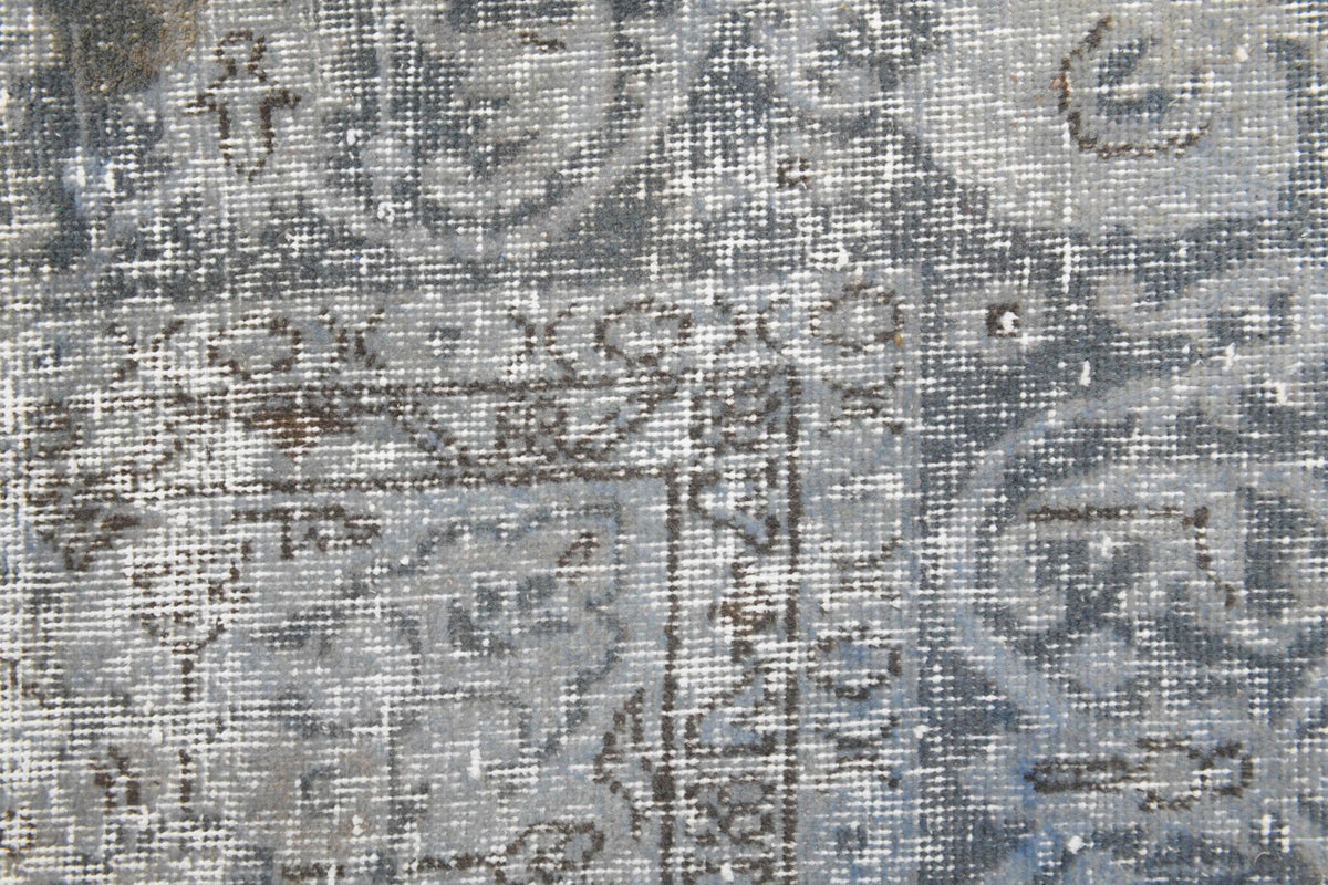 El yapımı vintage halı 198x307 cm oryantal desenli yün - farklı açıdan görünüm