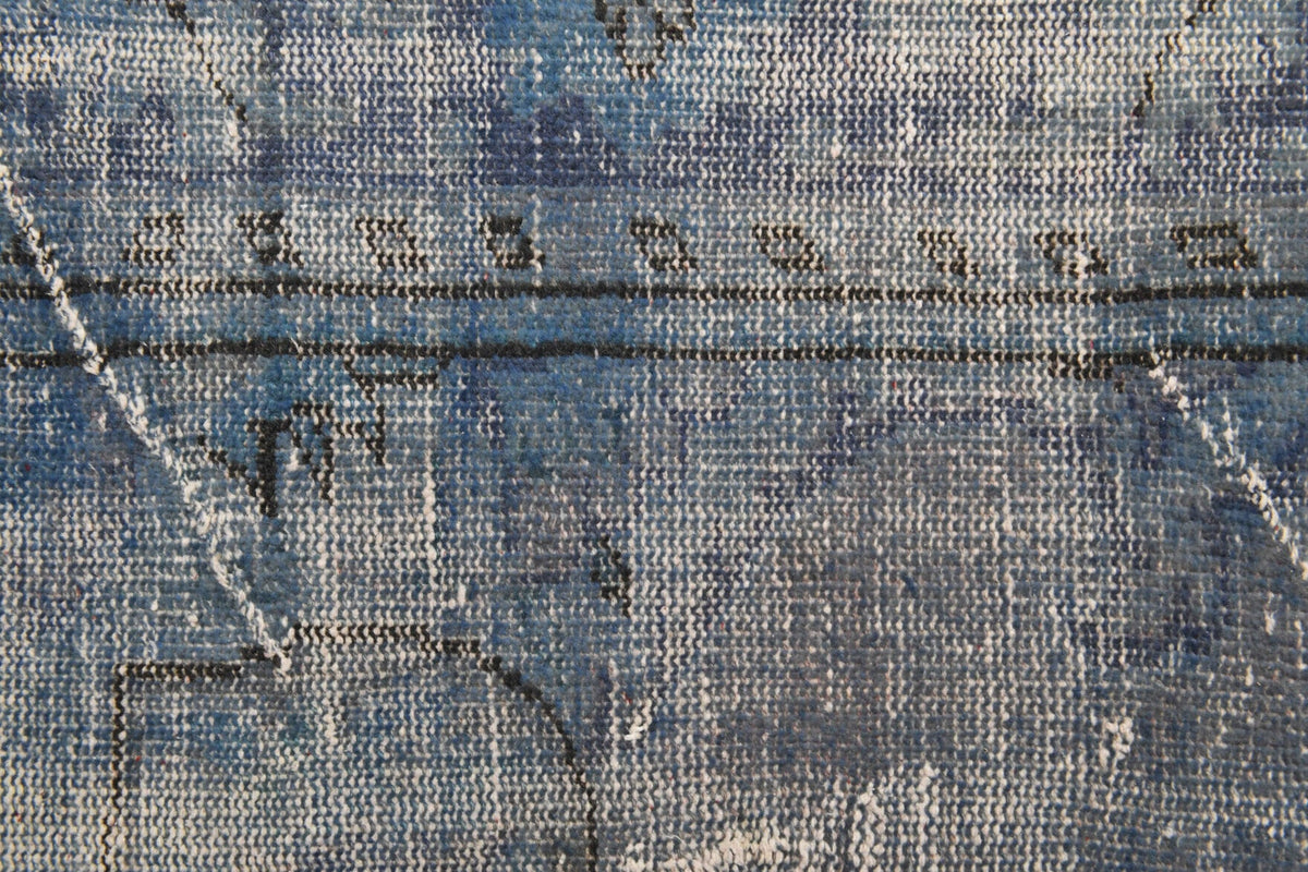 El yapımı vintage halı 183x274 cm düz desenli yün - açık alan görünümü