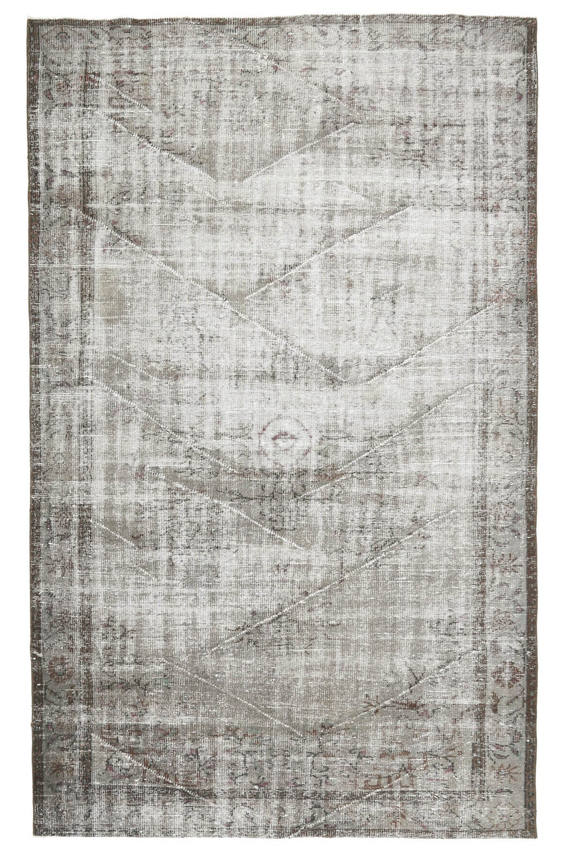 El yapımı vintage halı 183x305 cm oryantal desenli yün