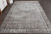 El yapımı vintage halı 183x305 cm oryantal desenli yün - detay görünümü