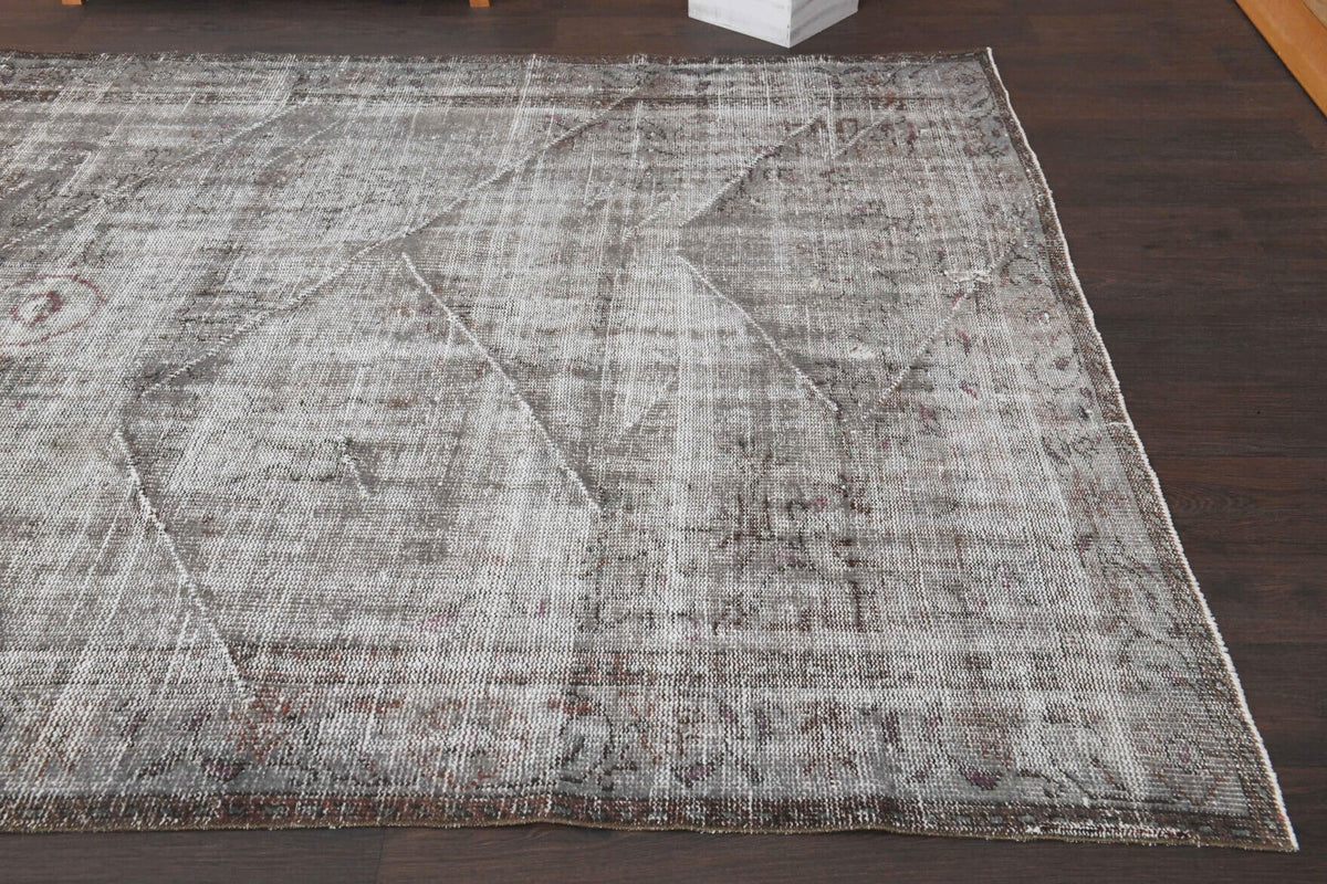 El yapımı vintage halı 183x305 cm oryantal desenli yün - mekan görünümü