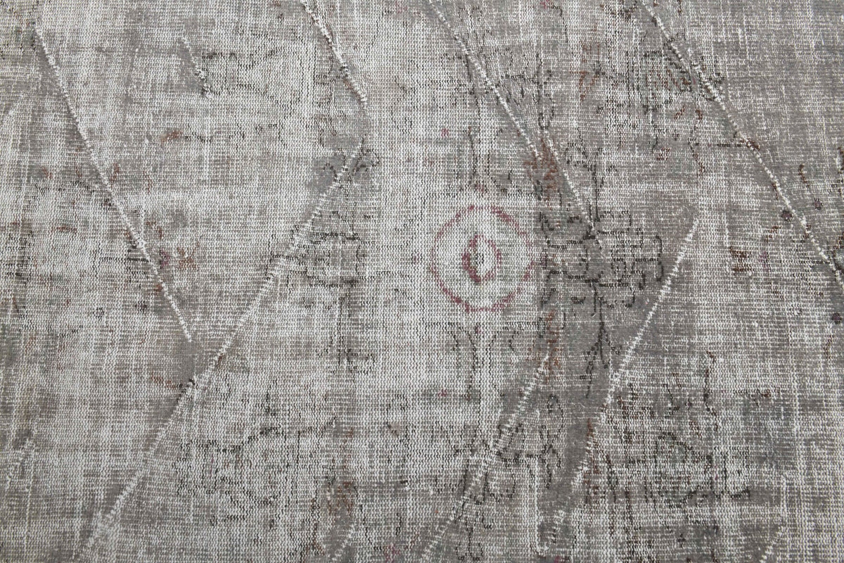 El yapımı vintage halı 183x305 cm oryantal desenli yün - üstten görünüm
