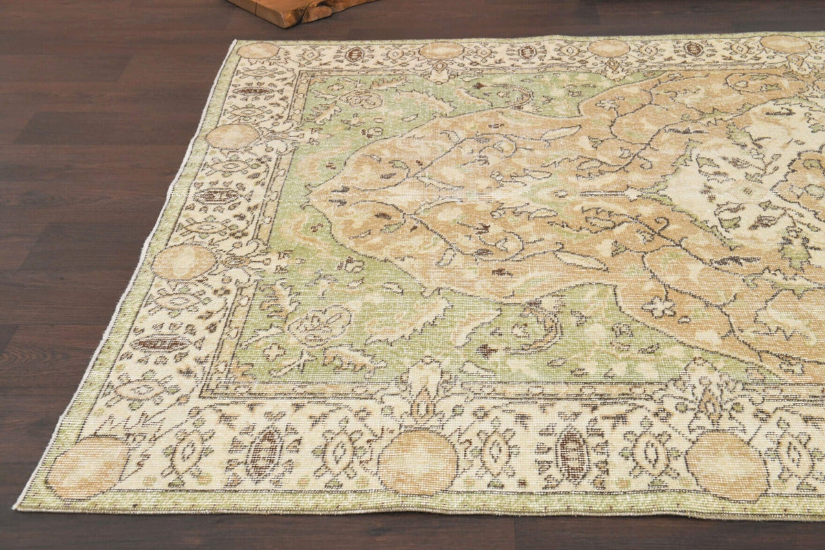 6x9 feets - Turkish Vintage Area Oushak Rug