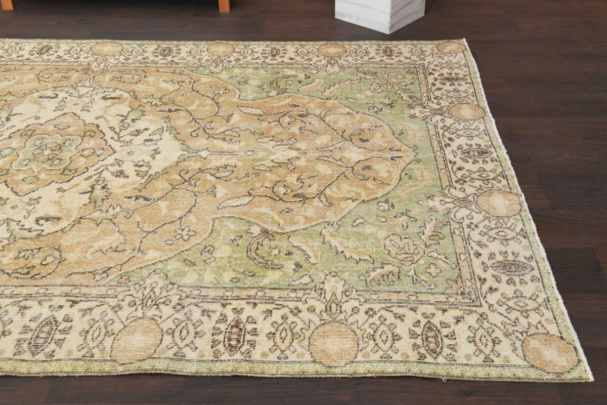 6x9 feets - Turkish Vintage Area Oushak Rug