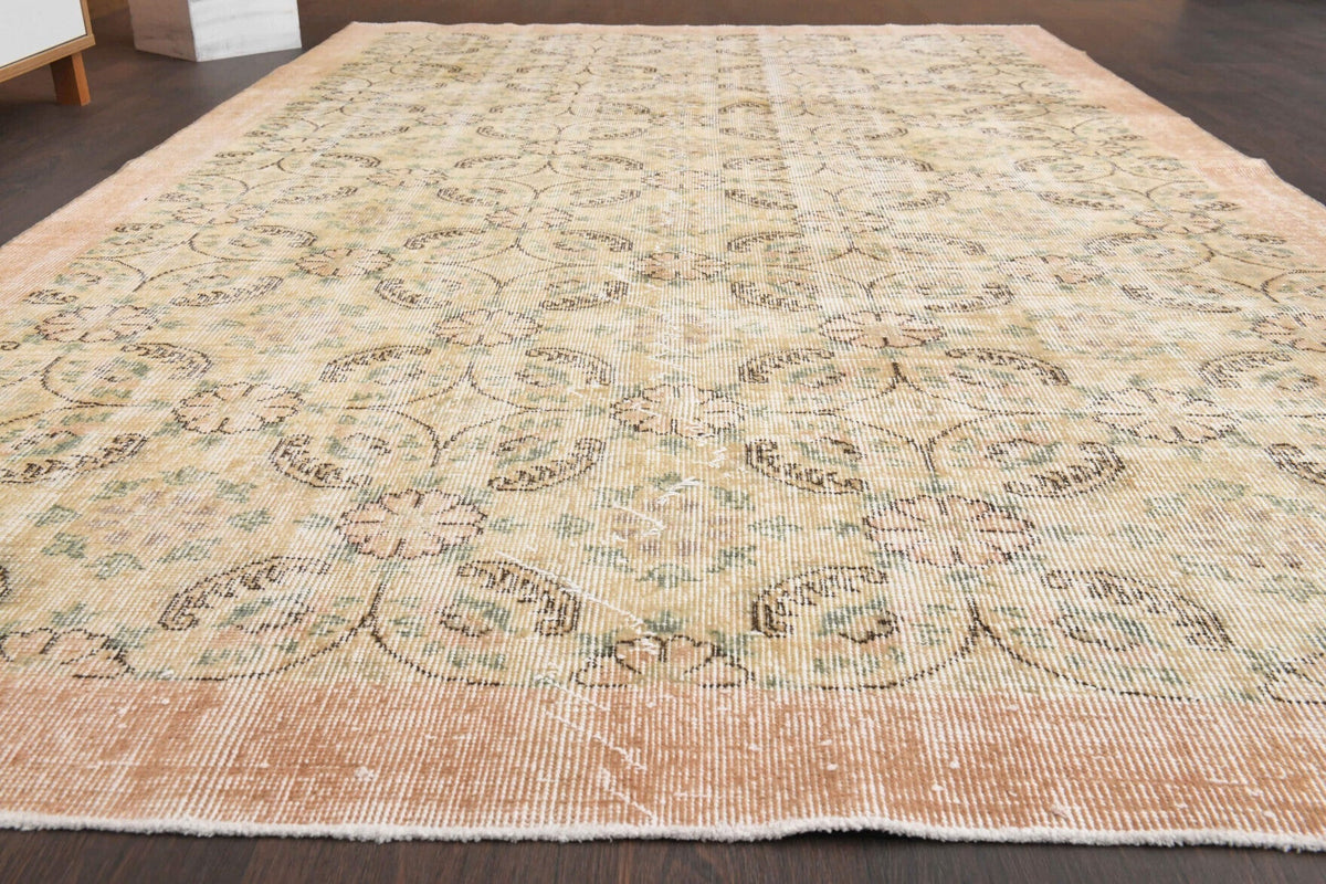 Bordered Antique Hereke Area Rug