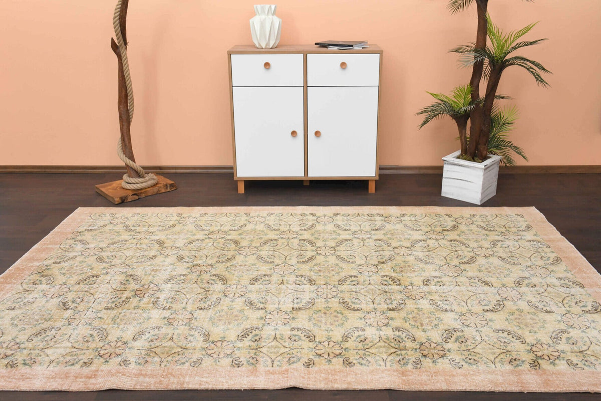 Bordered Antique Hereke Area Rug