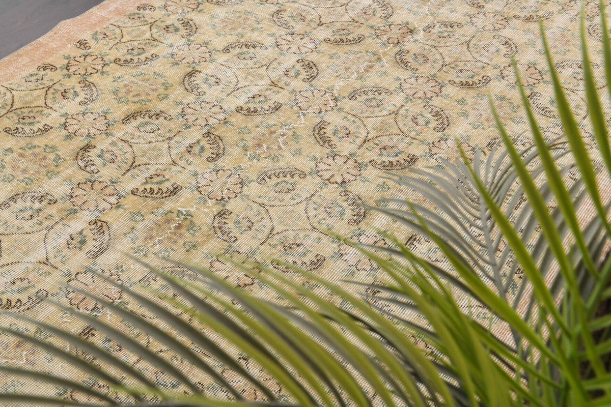 Bordered Antique Hereke Area Rug