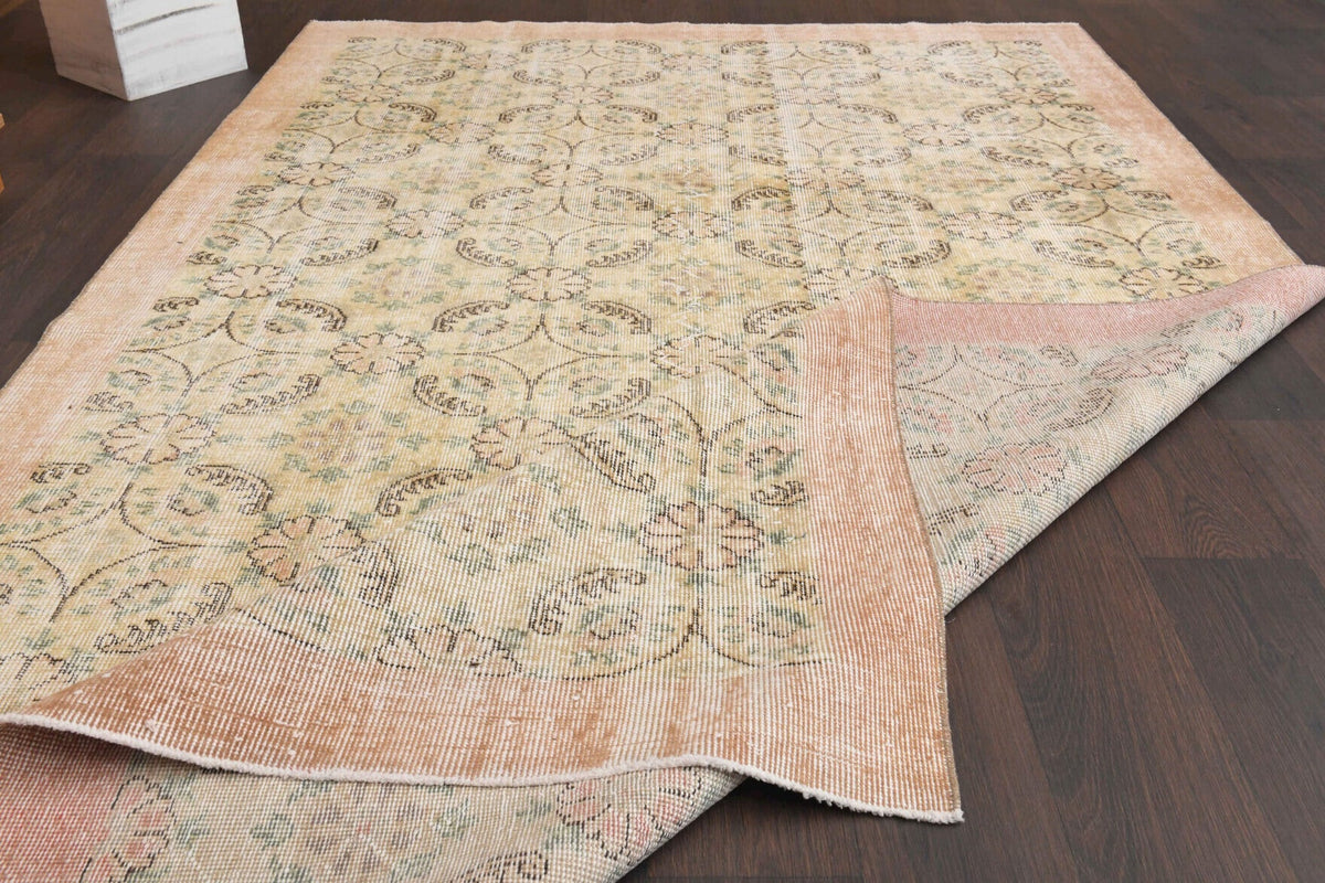 Bordered Antique Hereke Area Rug