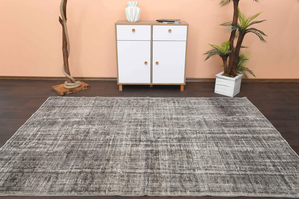 Vintage Anatolian Distressed Area Rug