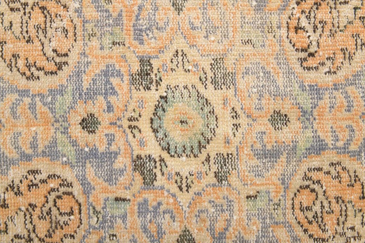El yapımı vintage halı 185x302 cm oryantal desenli yün - farklı açıdan görünüm