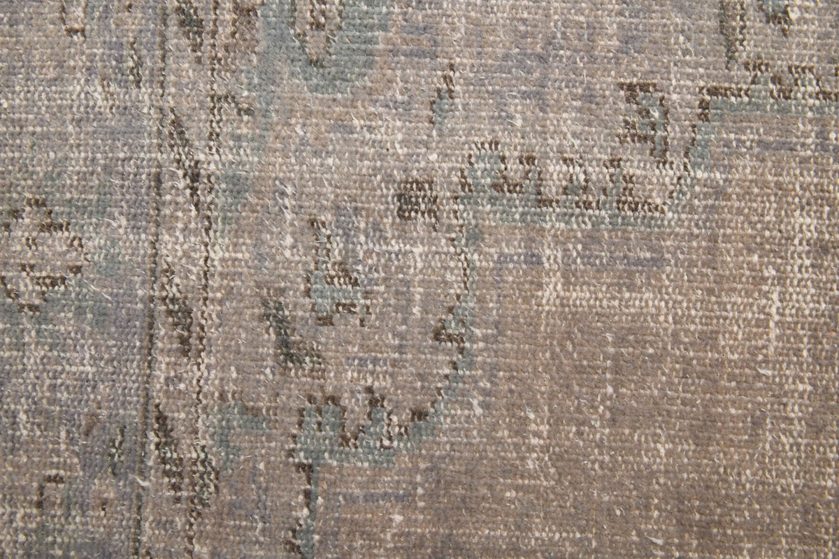 Vintage Neutral Area Oushak Rug