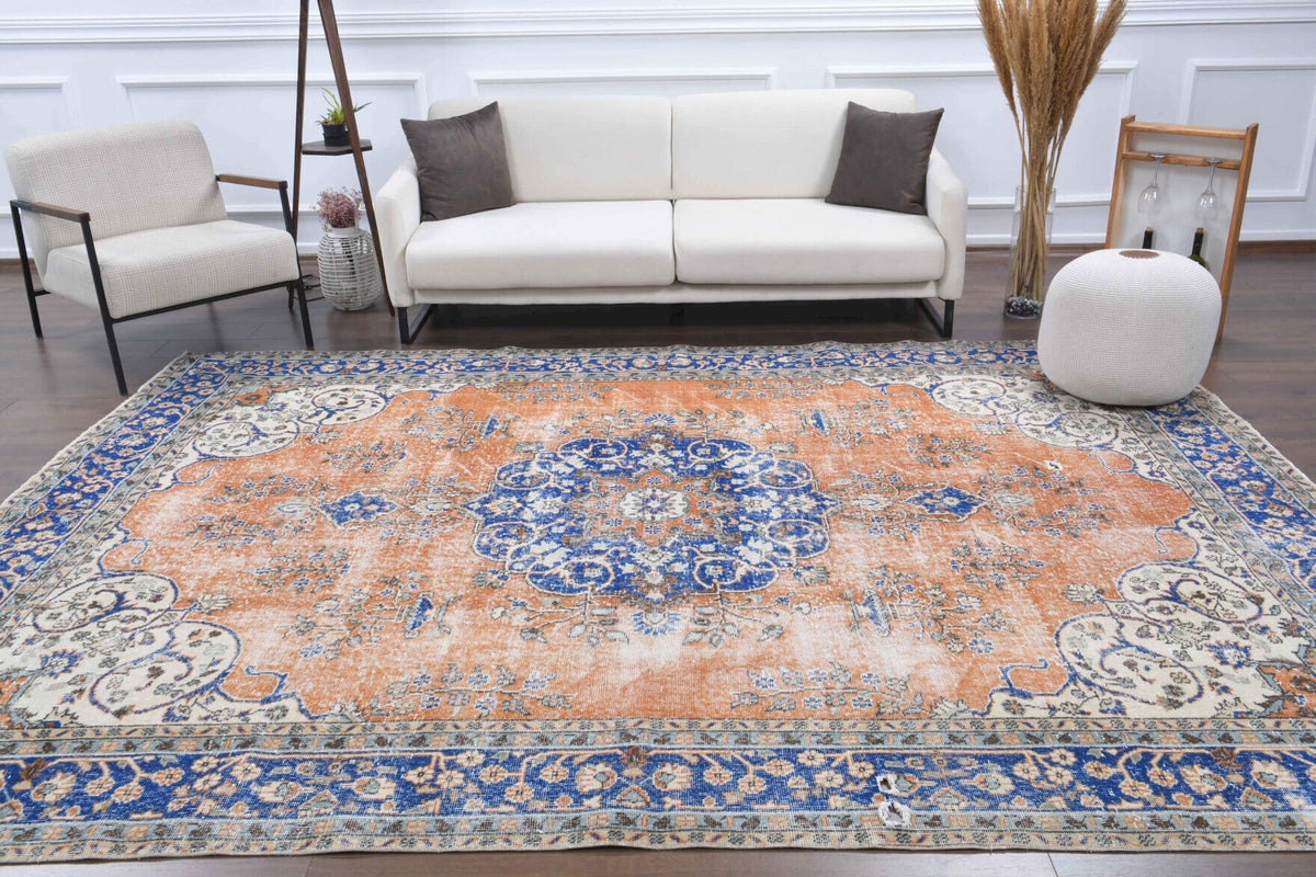 Persian Medallion Vintage Oversized Area Rug