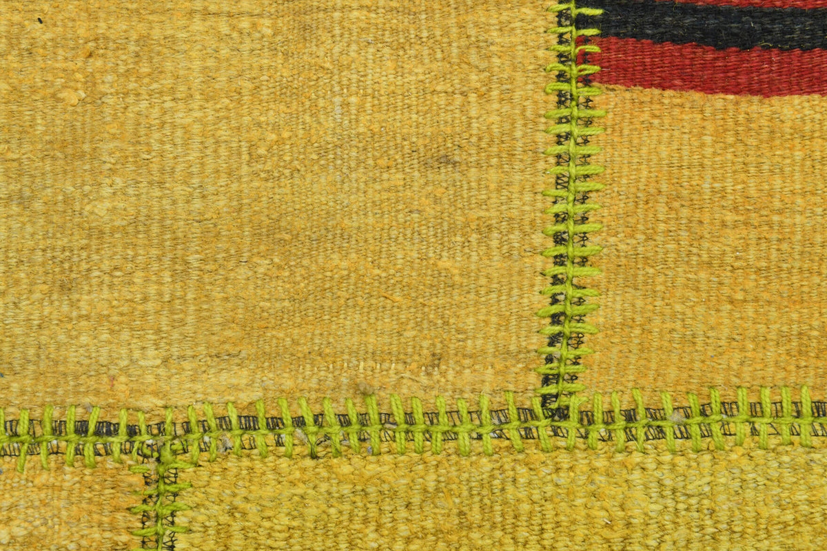 El yapımı vintage halı 292x414 cm düz desenli yün - farklı açıdan görünüm