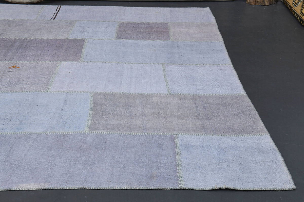 El yapımı vintage halı 300x394 cm düz desenli yün - mekan görünümü