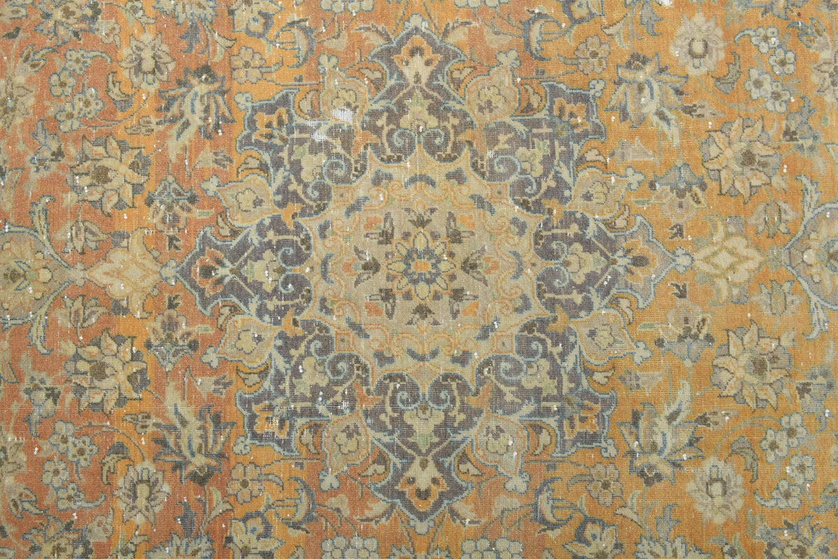 El yapımı vintage halı 231x338 cm oryantal desenli yün - farklı açıdan görünüm
