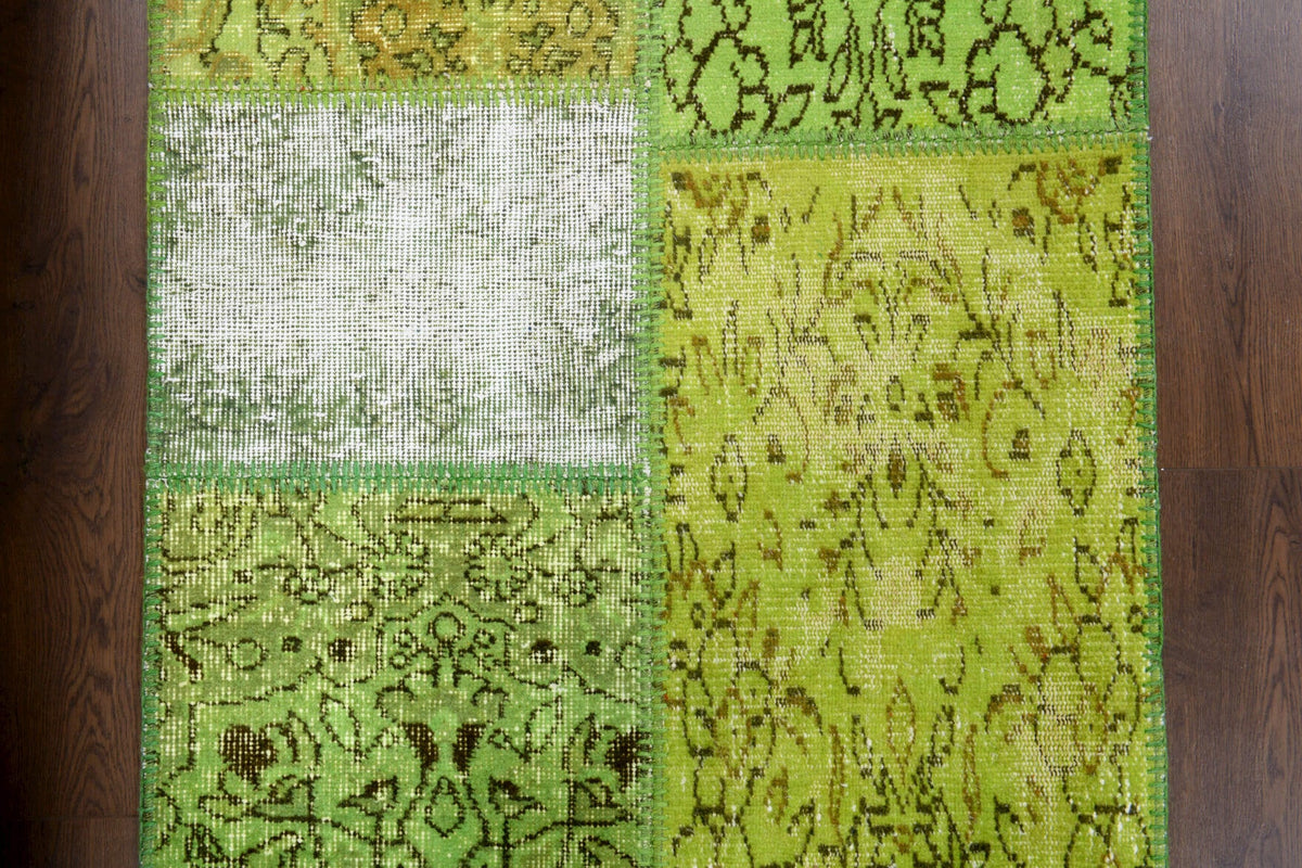 El yapımı vintage yolluk 81x302 cm çiçek desenli desenli yün - mekan görünümü