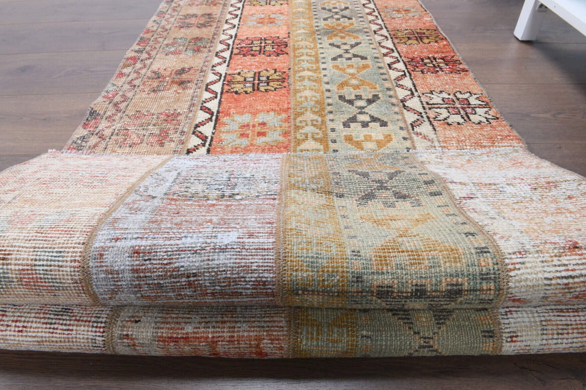 El yapımı vintage yolluk 74x218 cm patchwork desenli yün - mekan görünümü