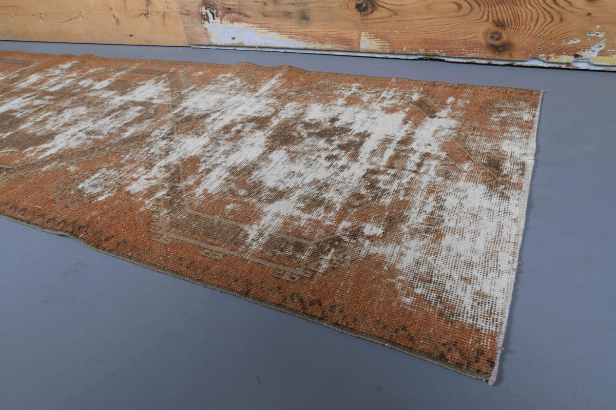 El yapımı vintage yolluk 81x246 cm geometrik desenli yün - mekan görünümü