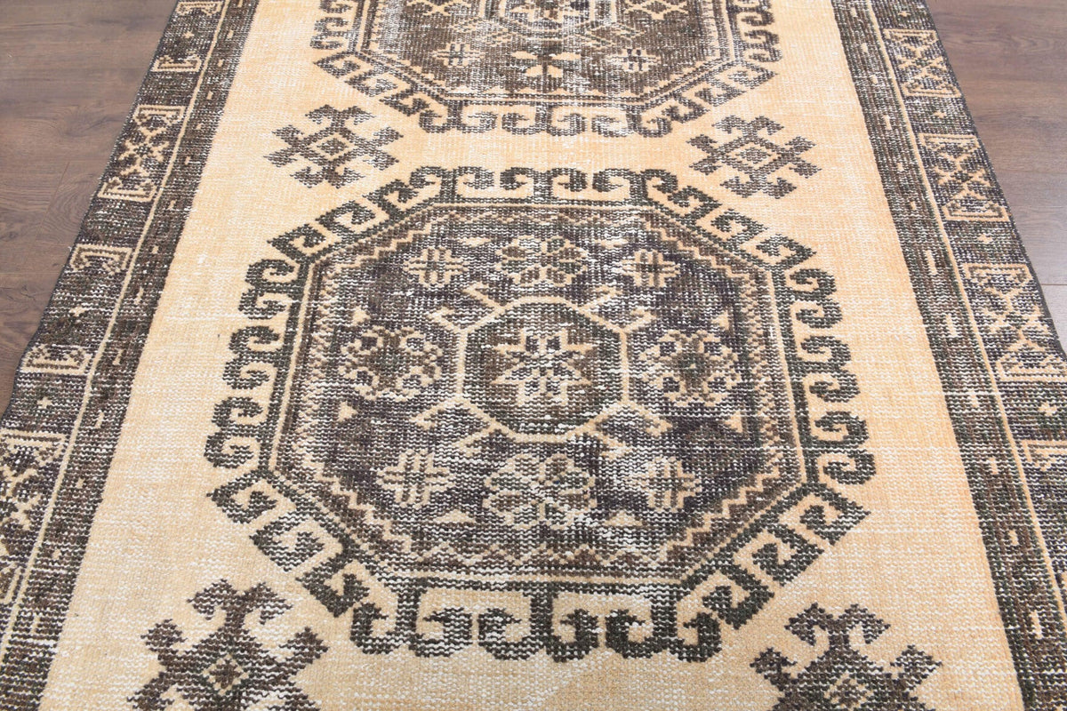 Tek parça el dokuma vintage yolluk 125x380 cm (4,75 m²) – Pera Halı