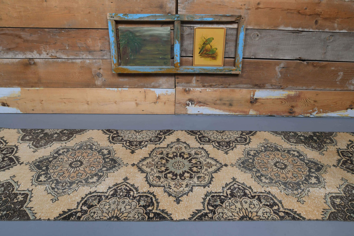 Oushak Vintage Runner Rug