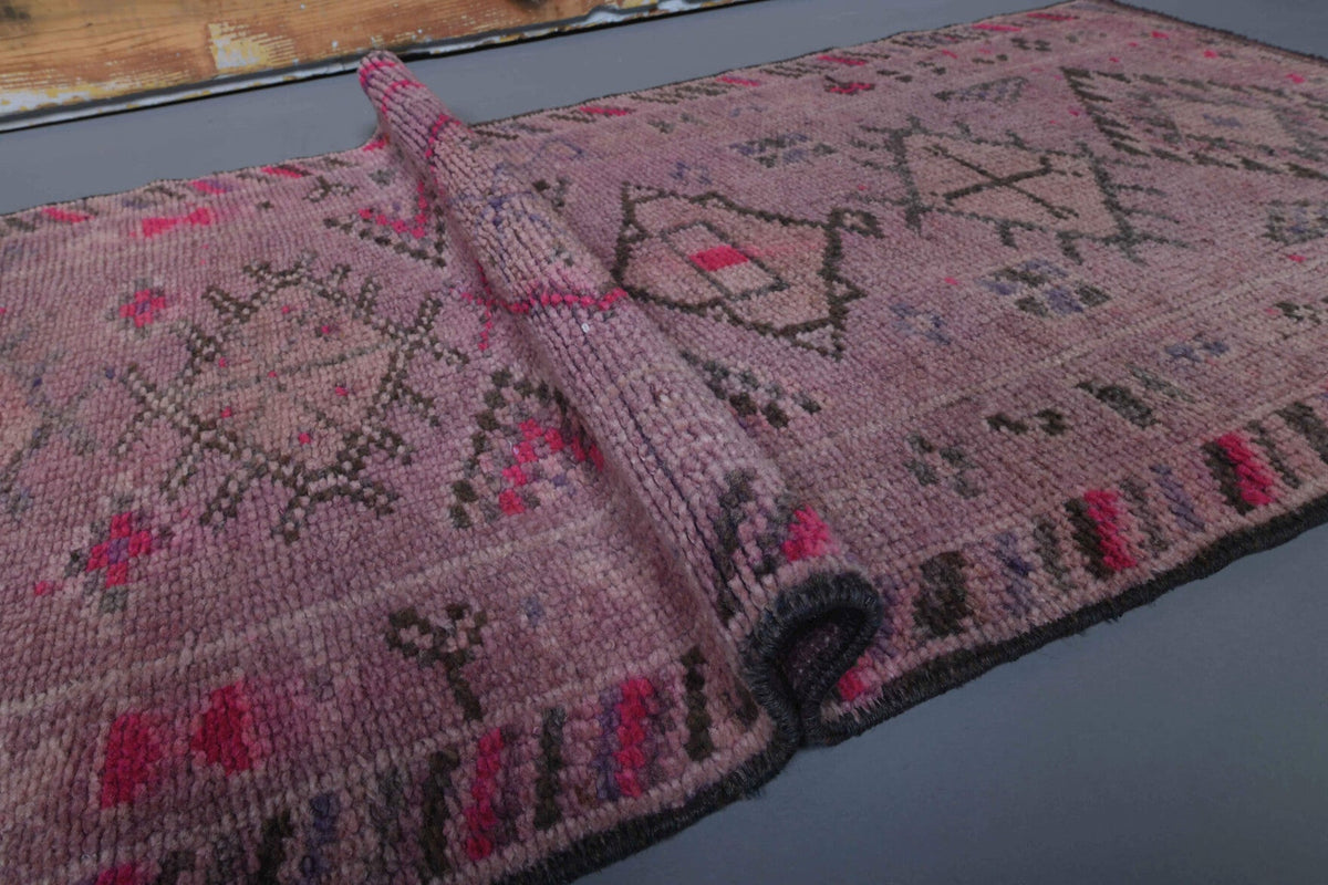 Vintage Hand-Knotted Runner Rug