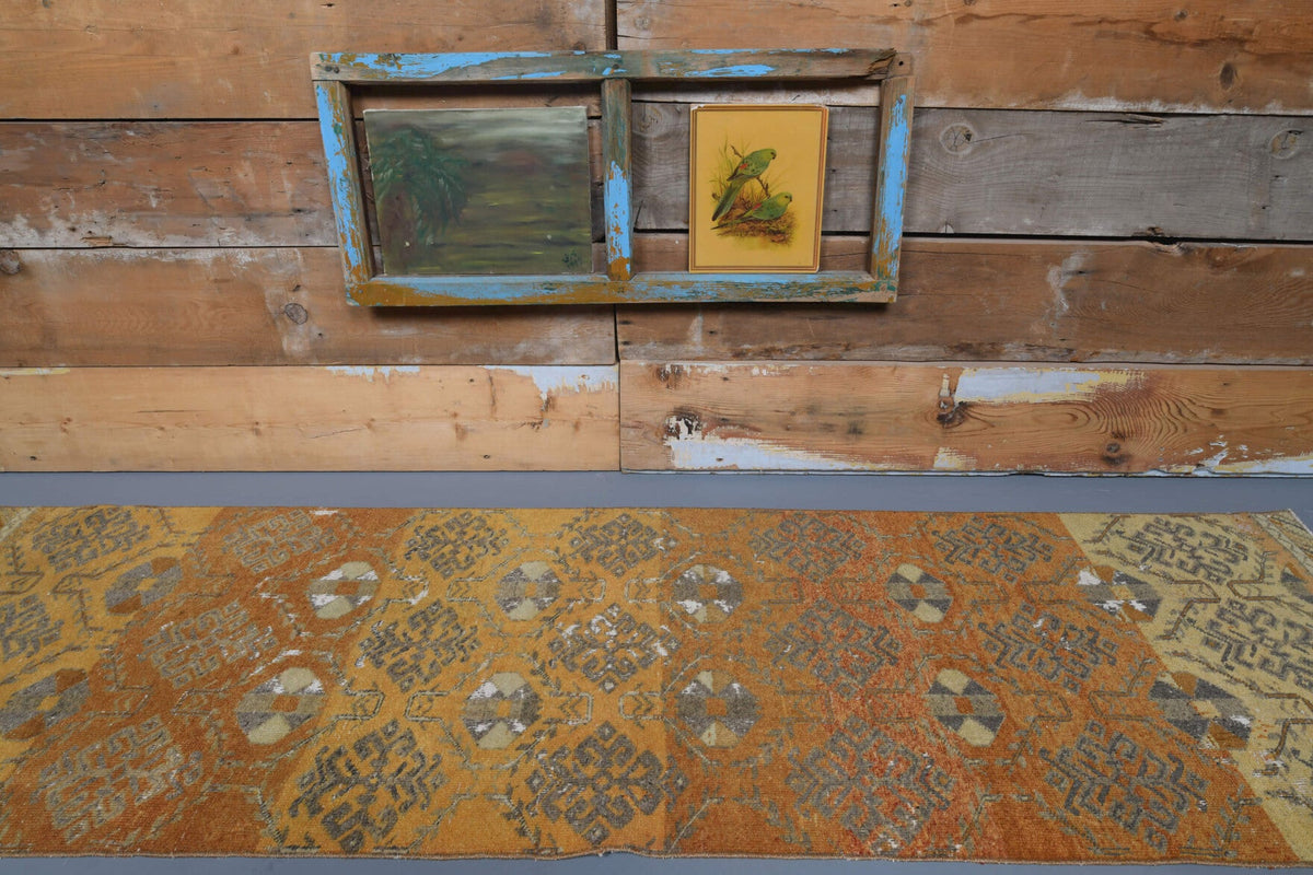 Oushak Vintage Runner Rug