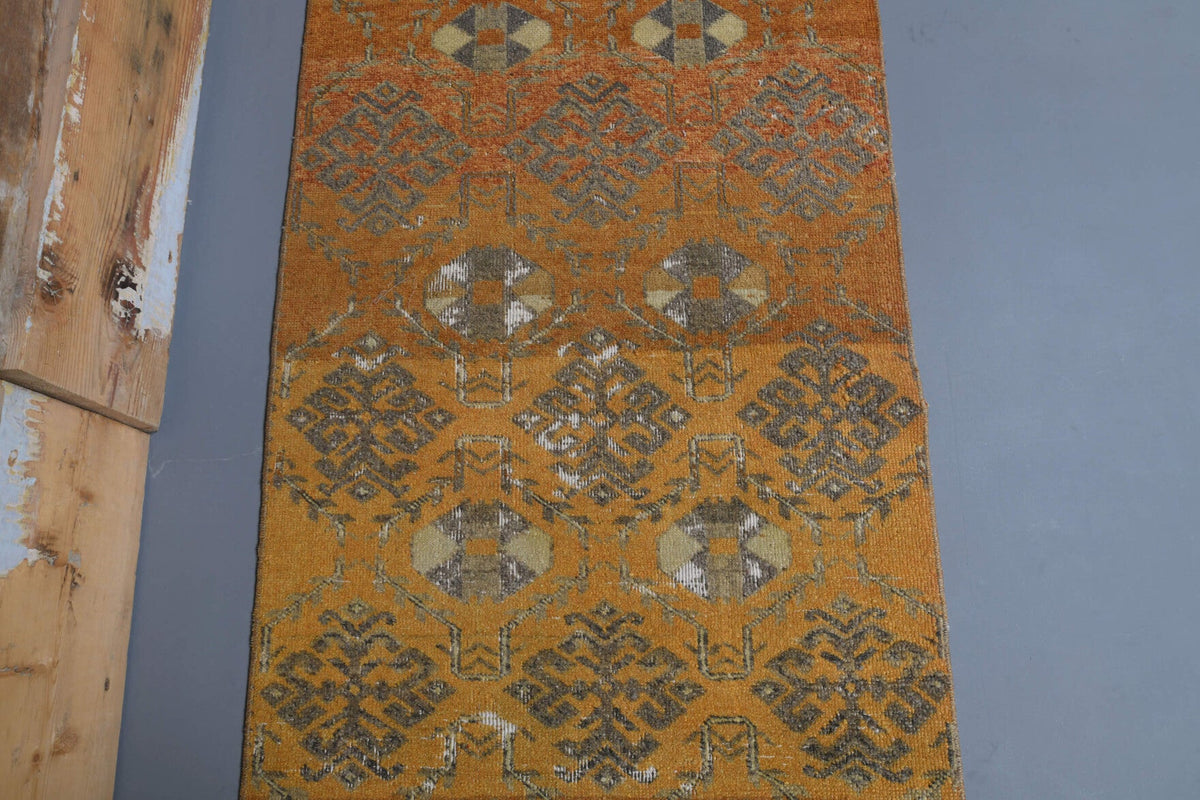 Oushak Vintage Runner Rug