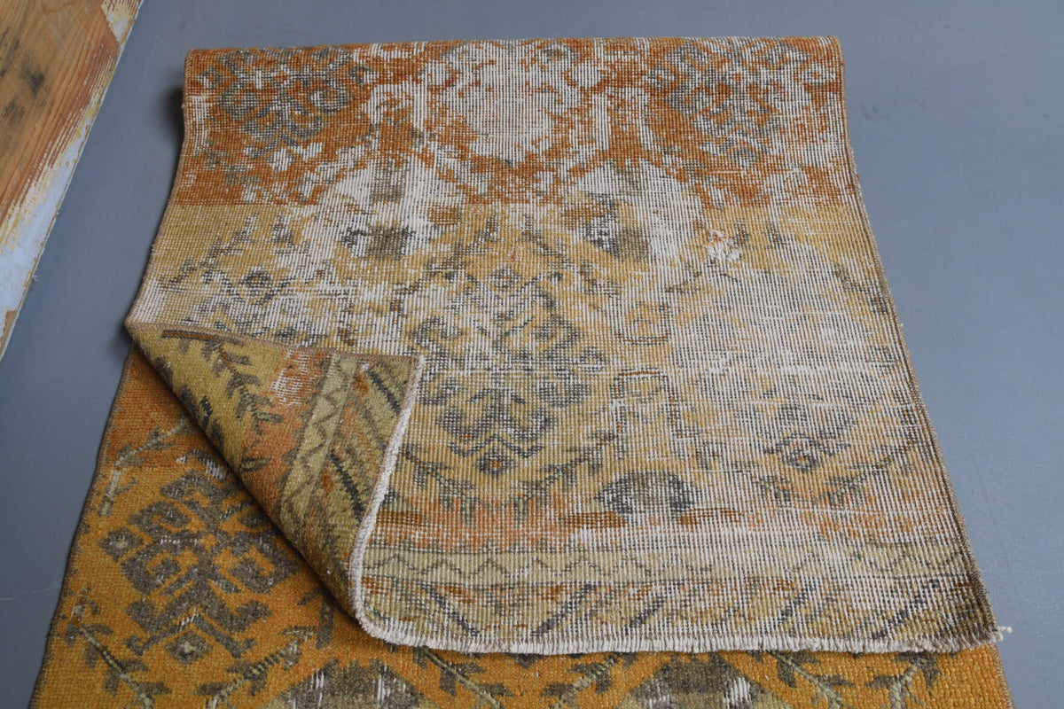 Oushak Vintage Runner Rug