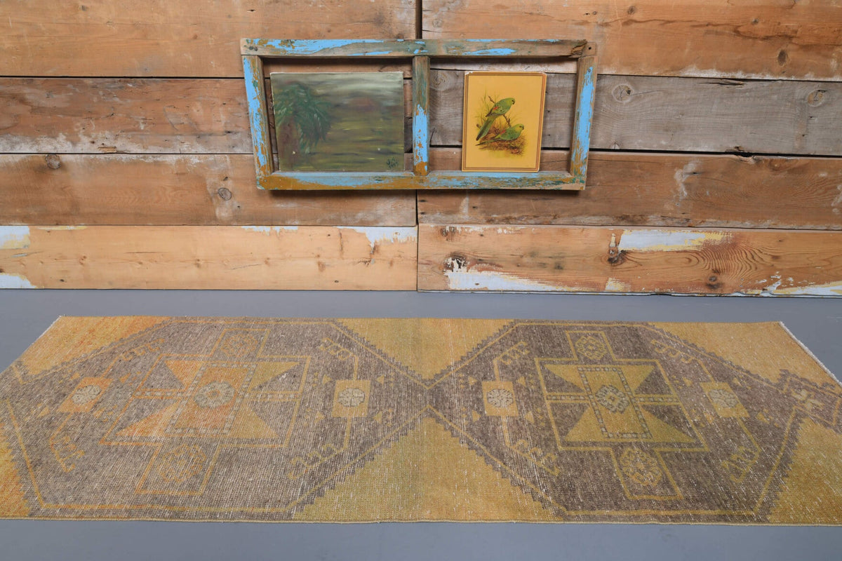 Vintage Oushak Runner Rug - 27089