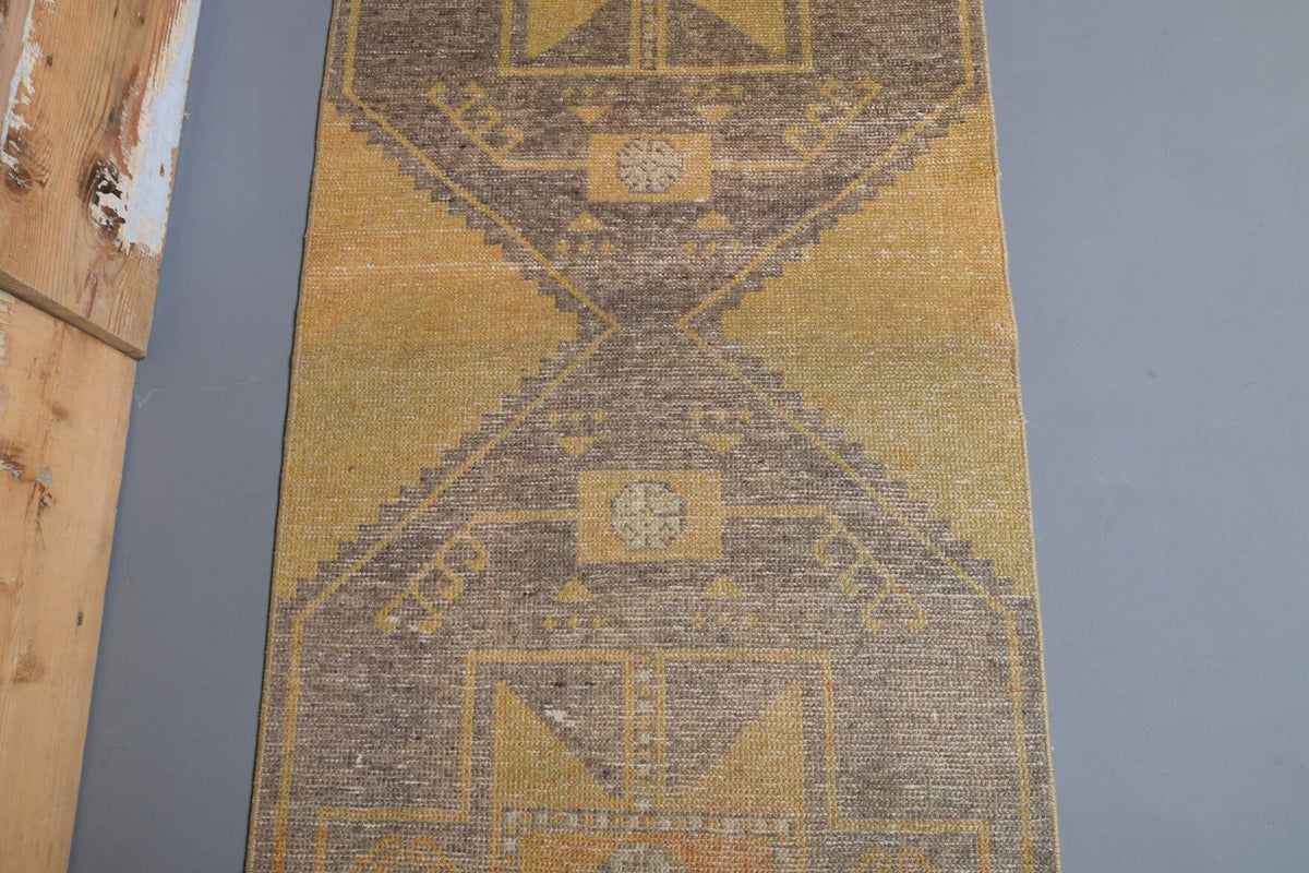 Vintage Oushak Runner Rug - 27089
