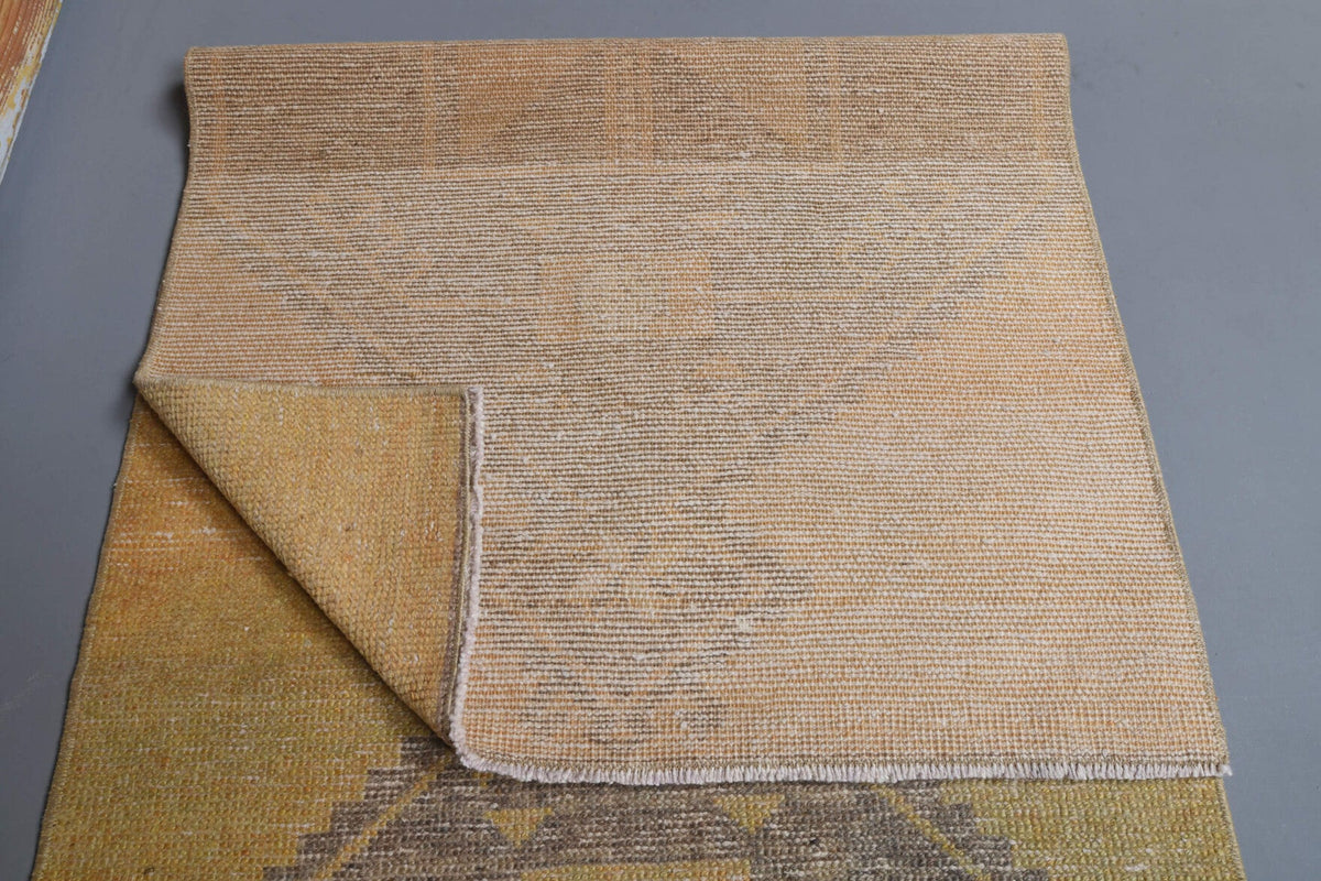 Vintage Oushak Runner Rug - 27089
