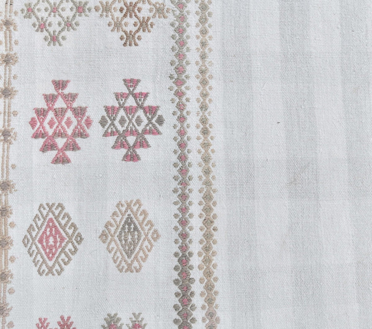 El yapımı vintage yolluk 71x211 cm i̇kat desenli yün - mekan görünümü